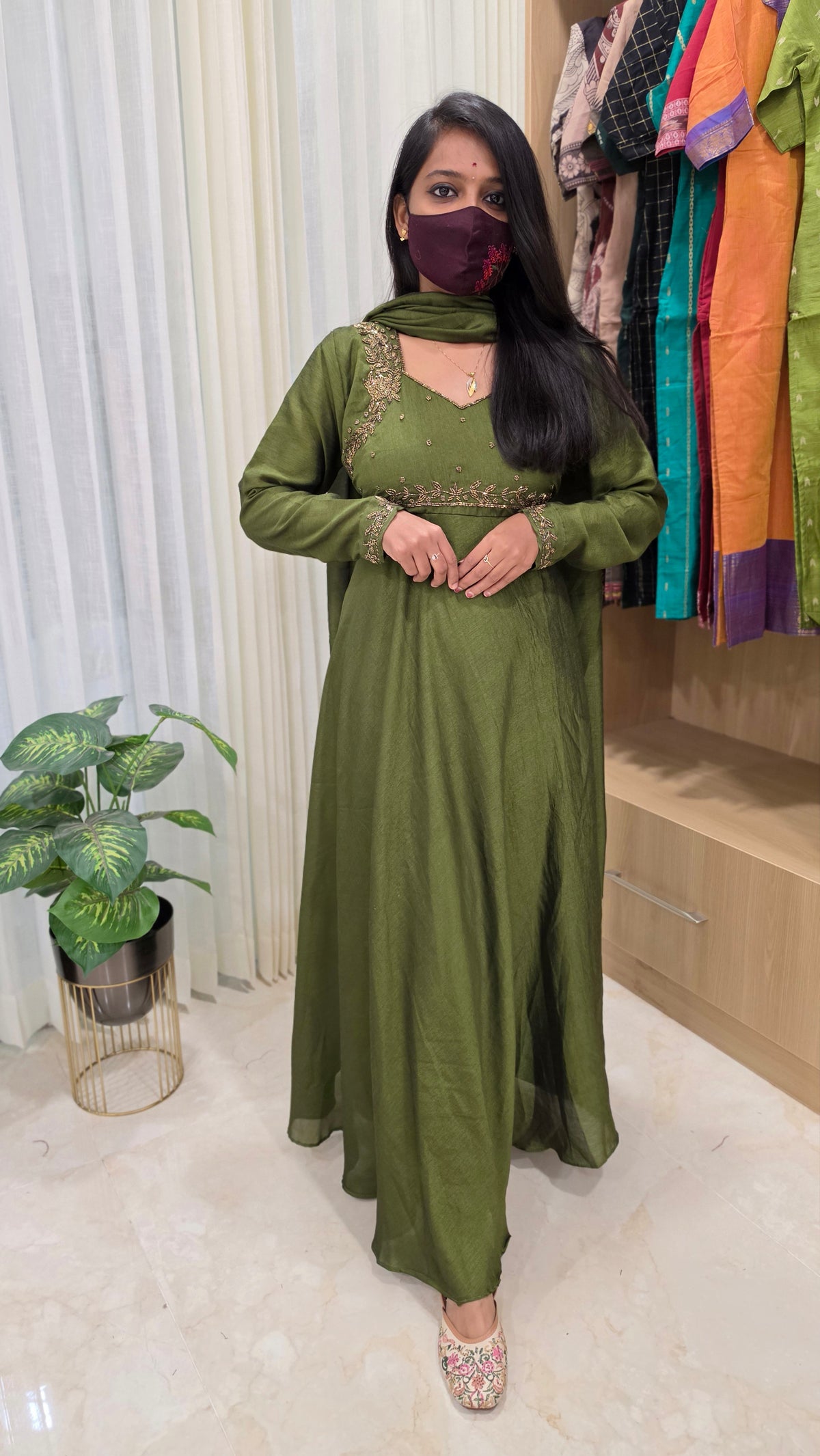 Salwar Set (Kurti+Dupatta)(12253)