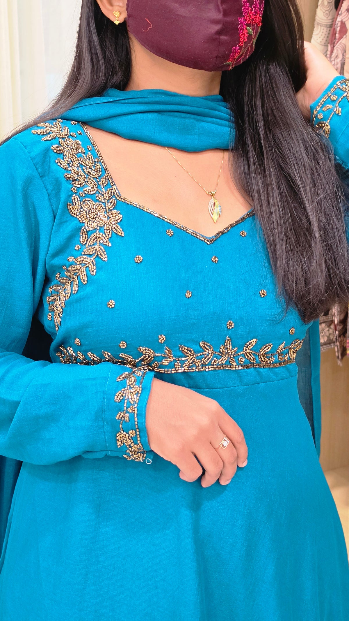 Salwar Set (Kurti+Dupatta)(12254)