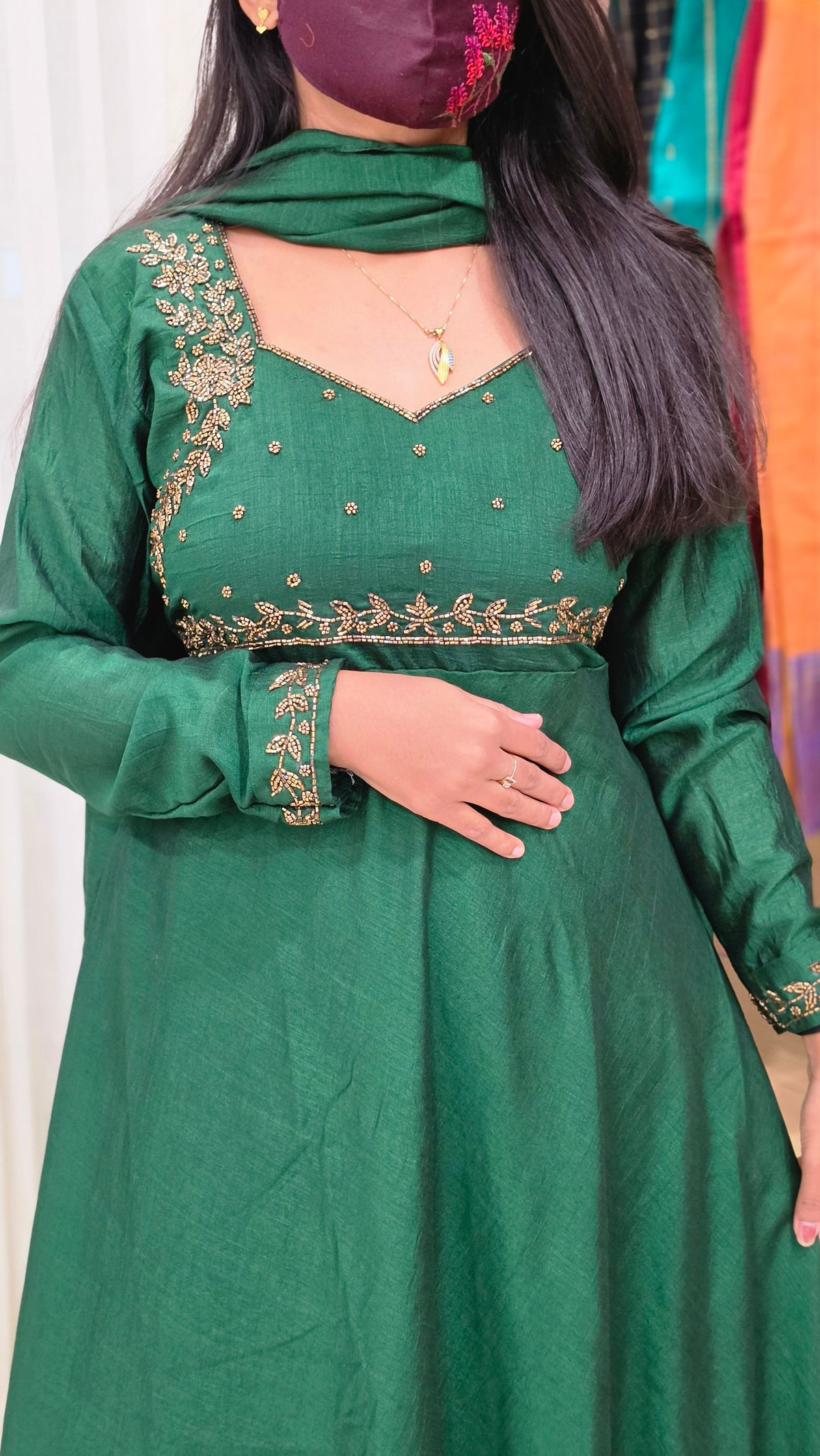 Salwar Set (Kurti+Dupatta)(12252)