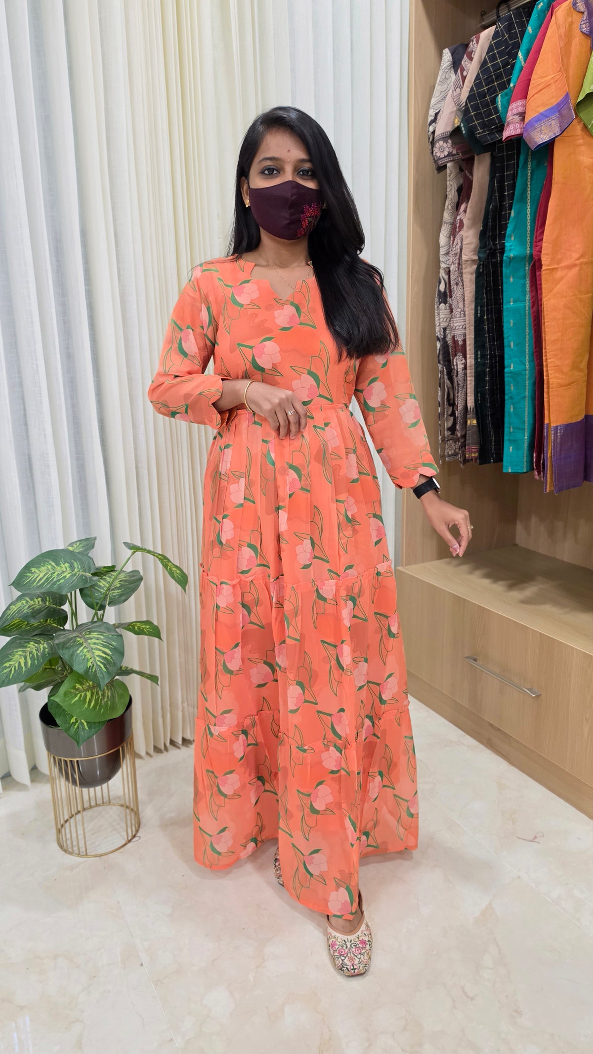 Western wear frock(12231)(c4)