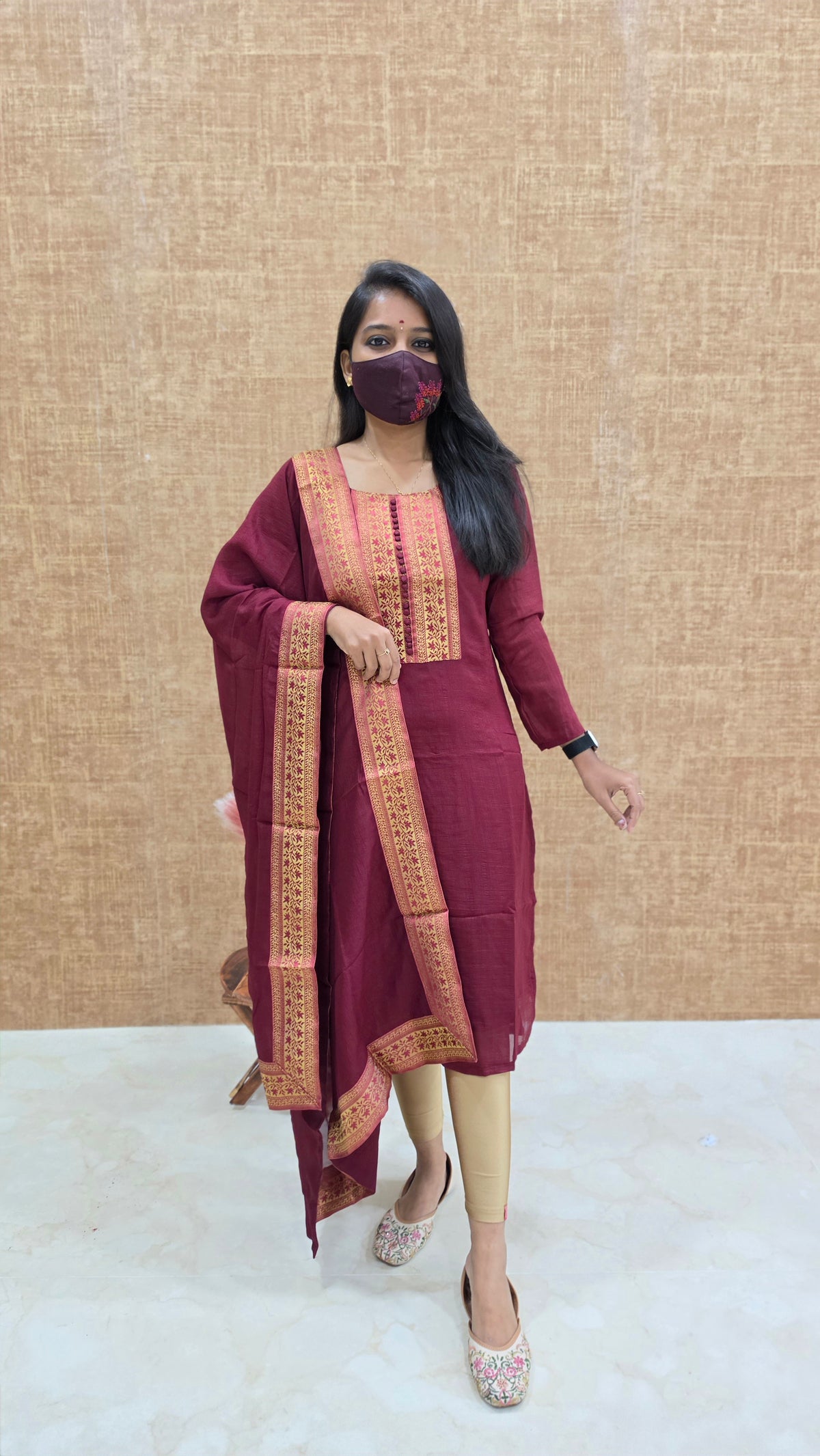 Salwar Set(Kurti + Dupatta)(12428)
