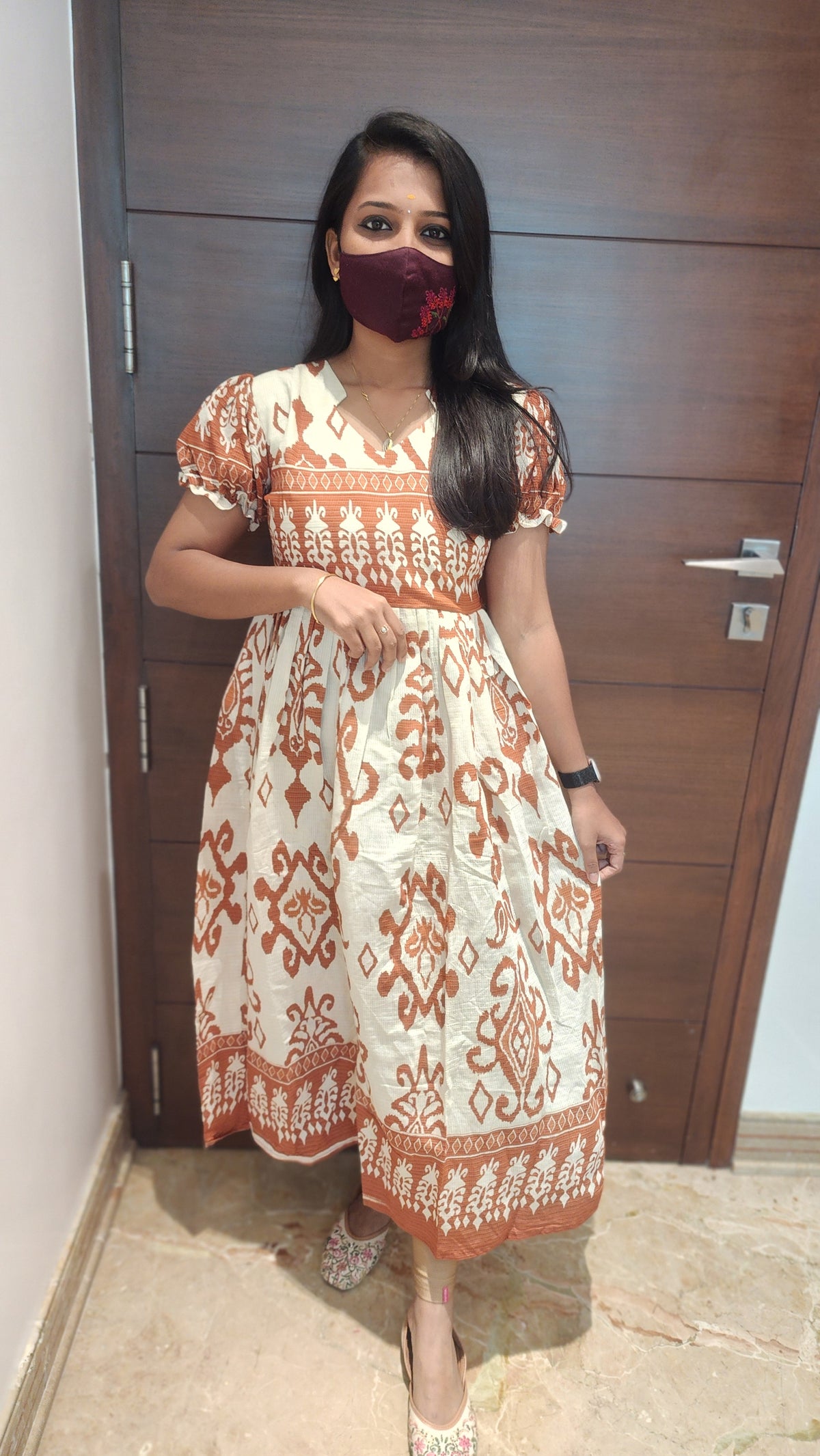 Anvika Patterned Midi(12477)