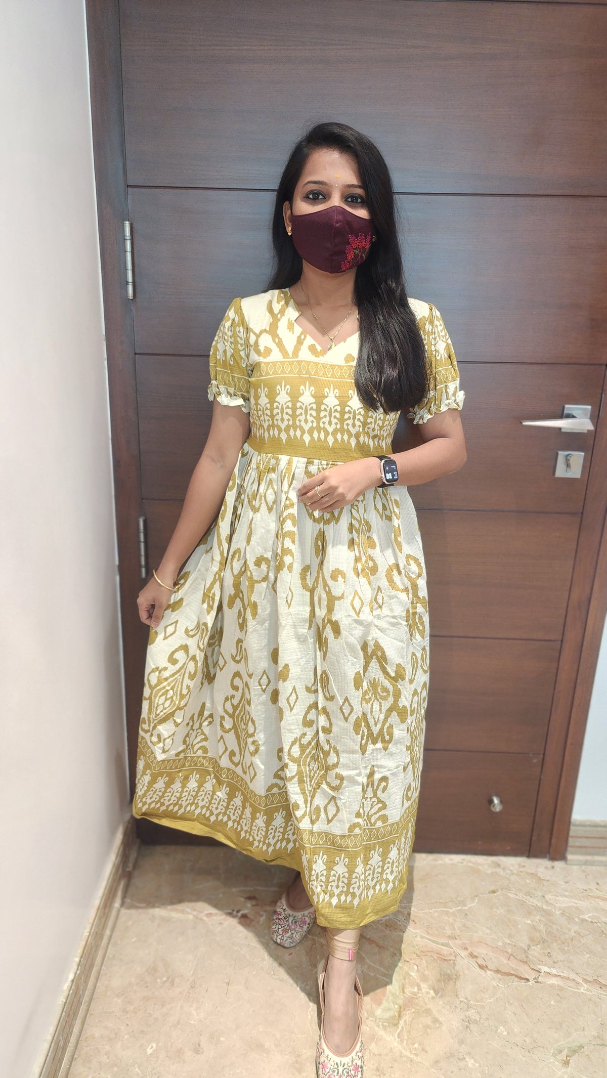 Anvika Patterned Midi(12478)