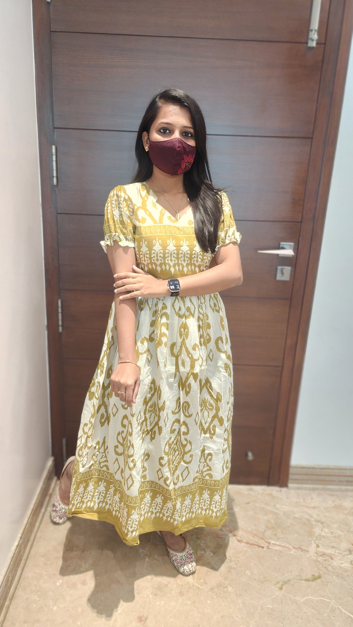 Anvika Patterned Midi(12478)