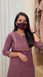 Office Wear kurti-Embroidery kurti(12661)