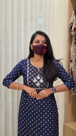 Office Wear kurti-Embroidery kurti(12662)