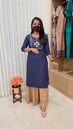 Office Wear kurti-Embroidery kurti(12662)