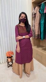 Office Wear kurti-Embroidery kurti(12660)