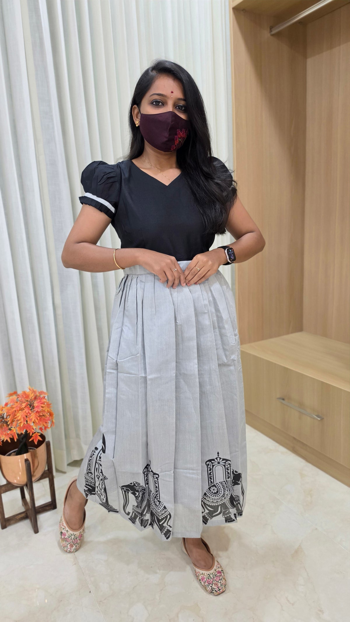 Indo-Western frock(12799)