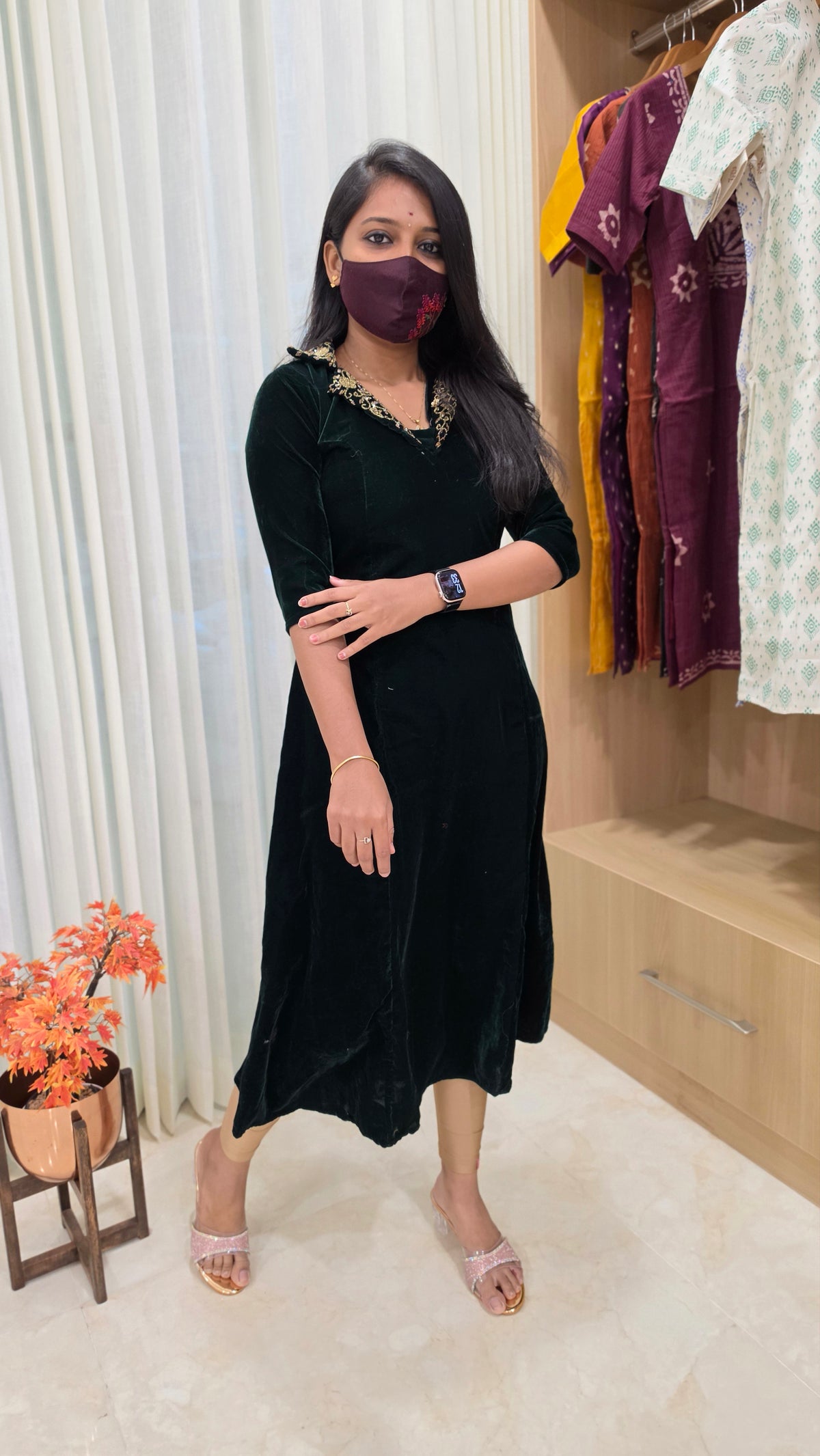 Party wear(12851)(green)