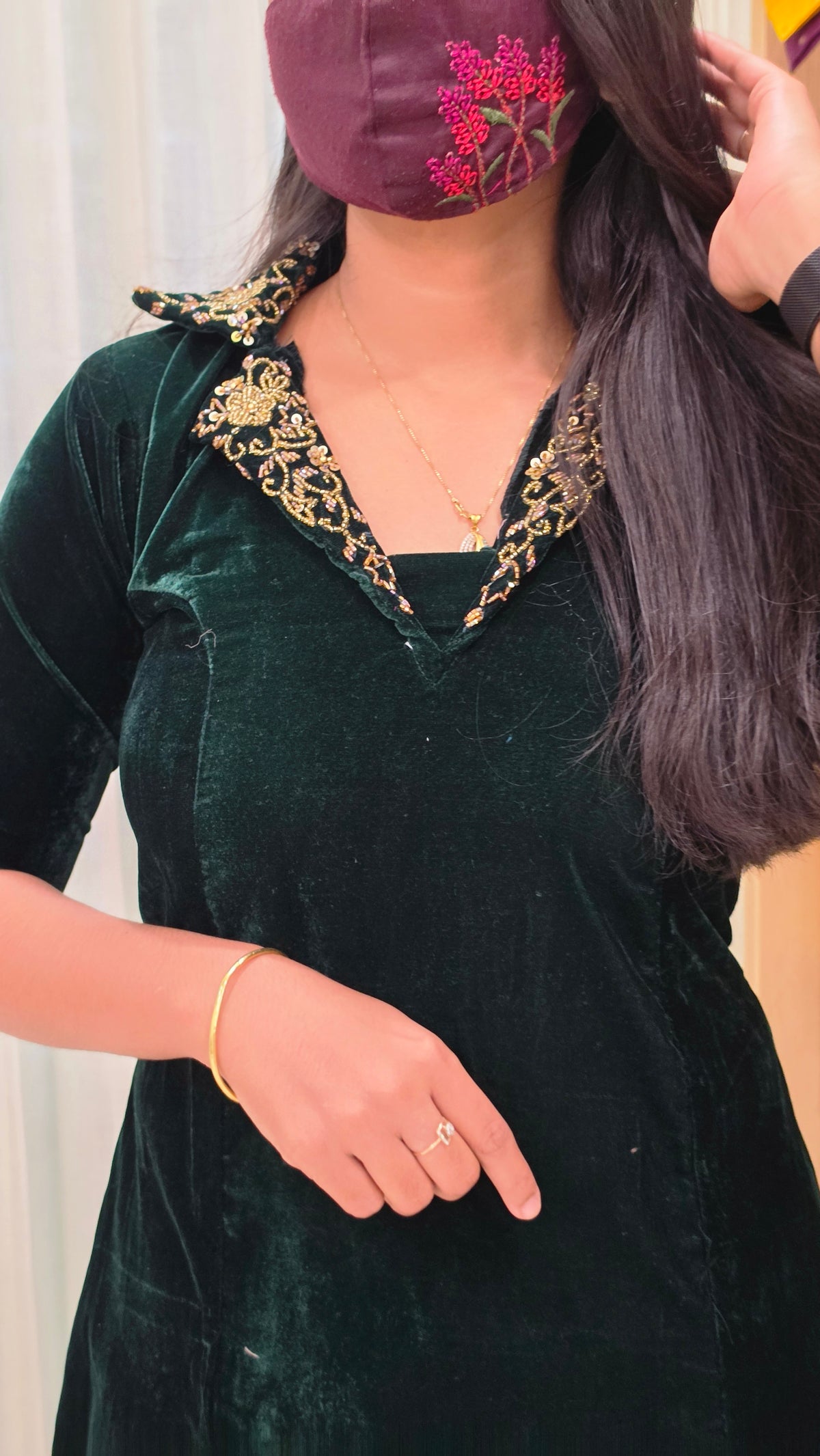 Party wear(12851)(green)