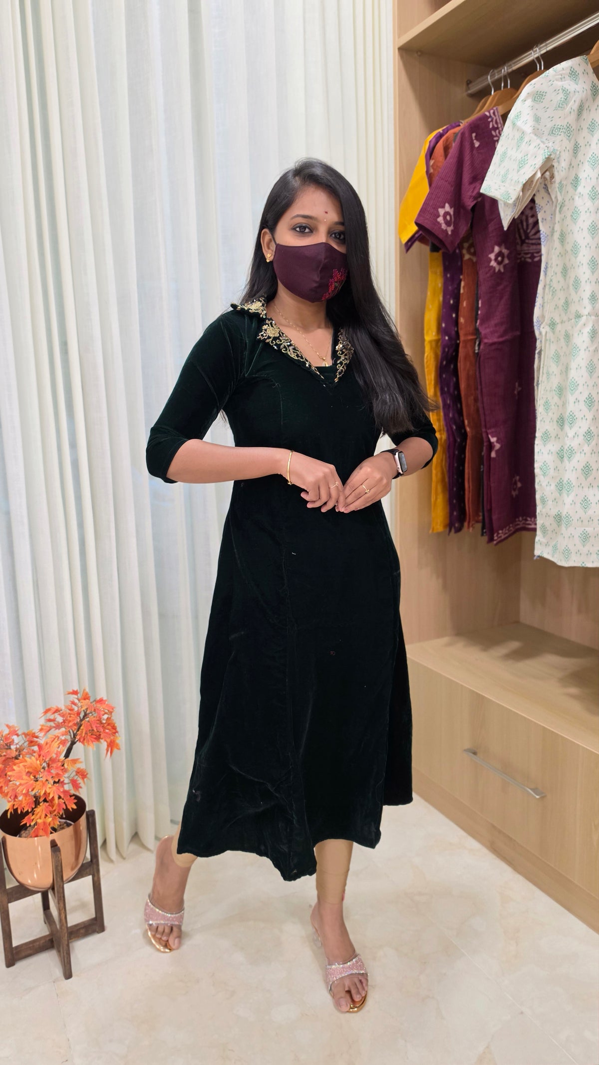 Party wear(12851)(green)
