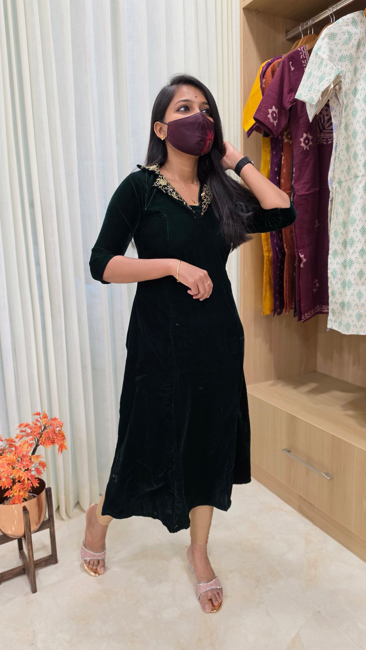 Party wear(12851)(green)