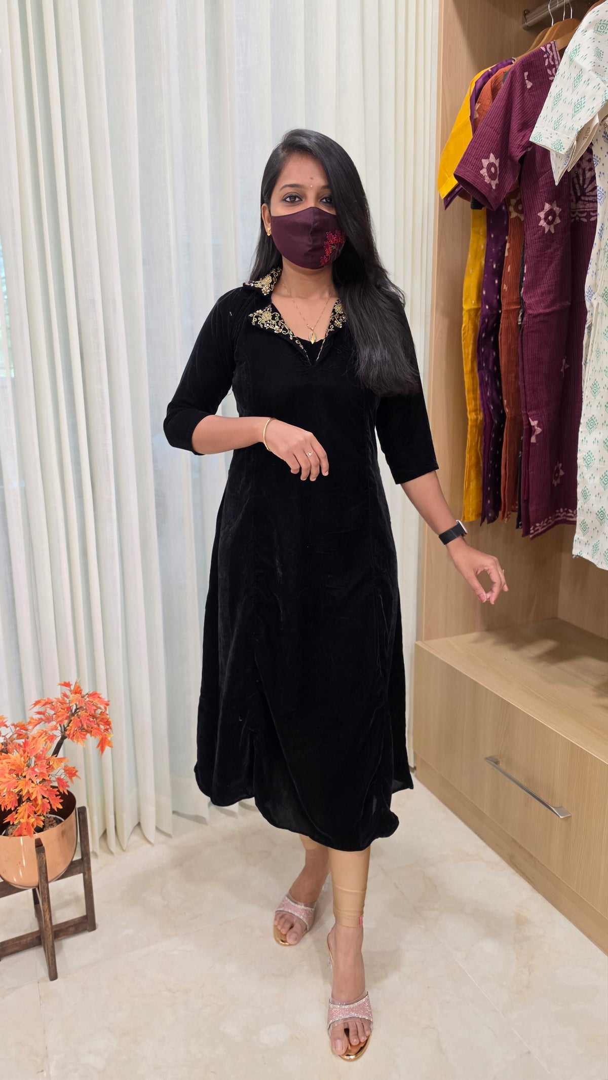Party wear(12853)(black)