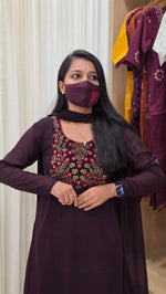 Ethnic Salwar set(Kurti+Dupatta)(12870)