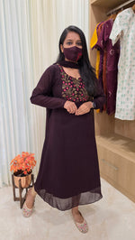 Ethnic Salwar set(Kurti+Dupatta)(12870)