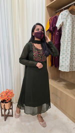 Ethnic Salwar set(Kurti+Dupatta)(12871)