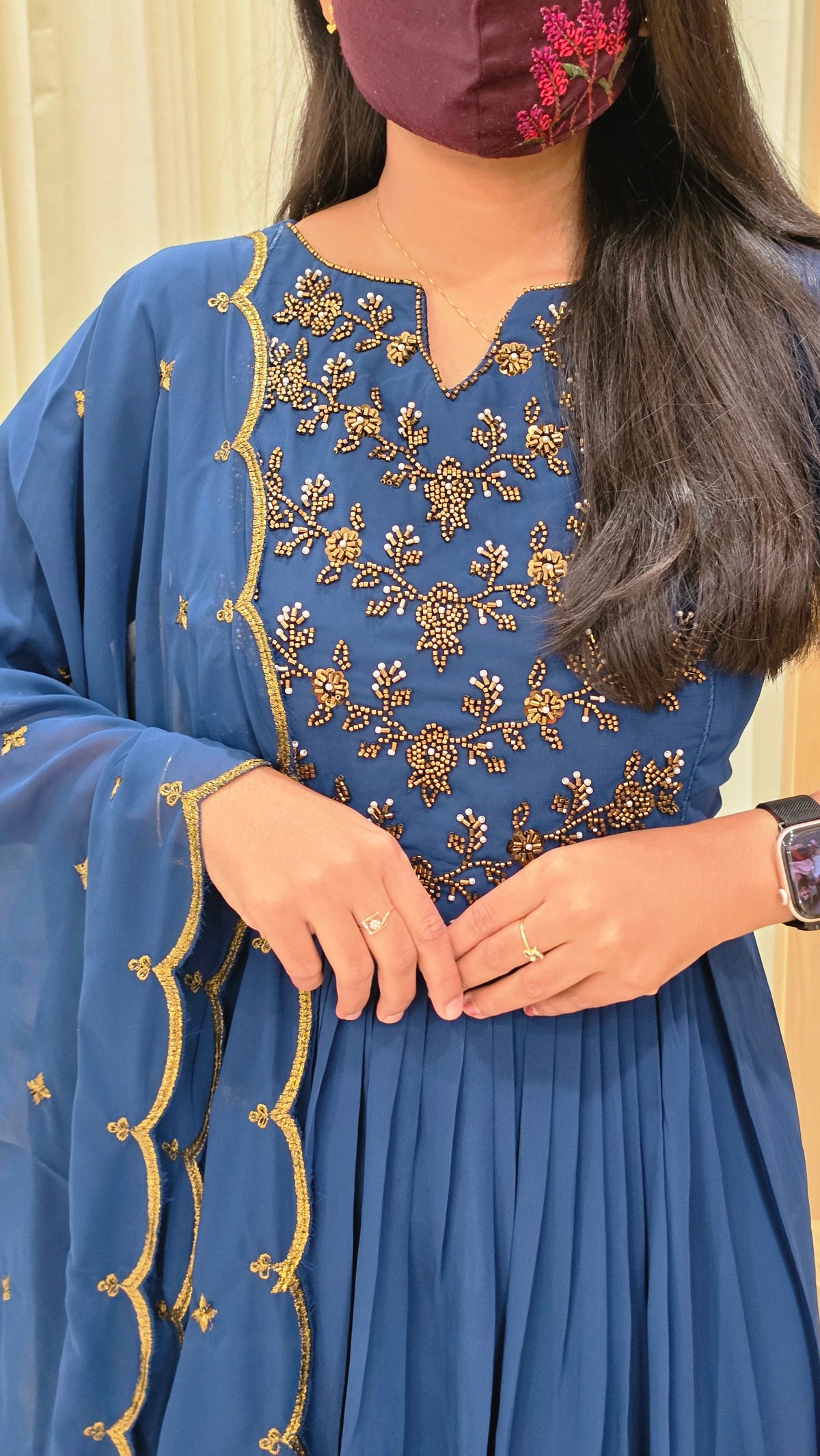 Ethnic Salwar set(Kurti+Dupatta)(12914)