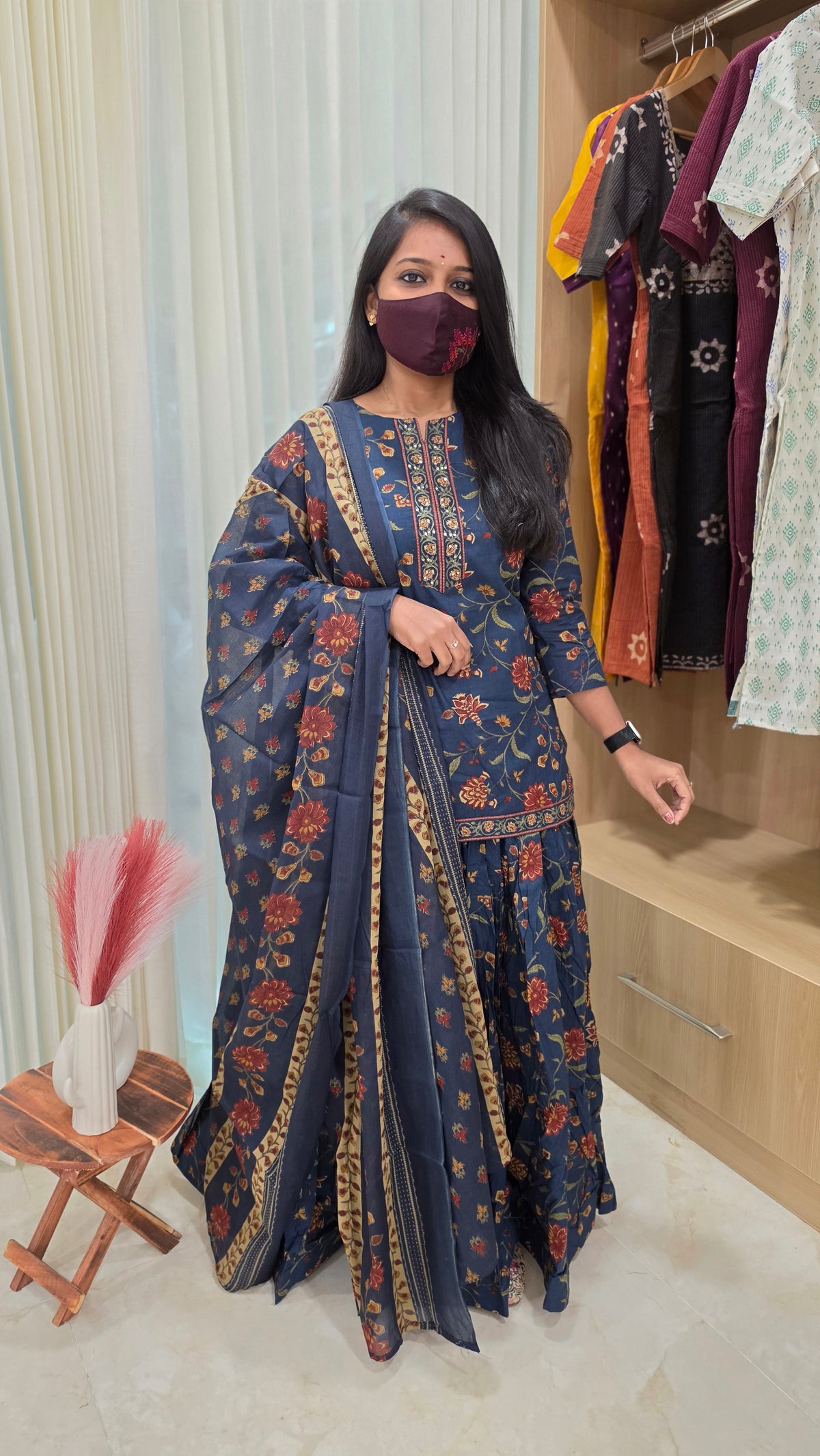 Flared Kurta Set(12984)