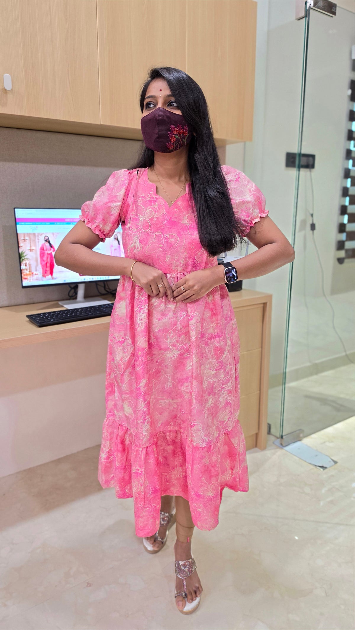 Western wear frock(Feeding)(12975)