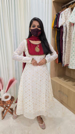 Ethnic Salwar set(Kurti+Dupatta)(12992)
