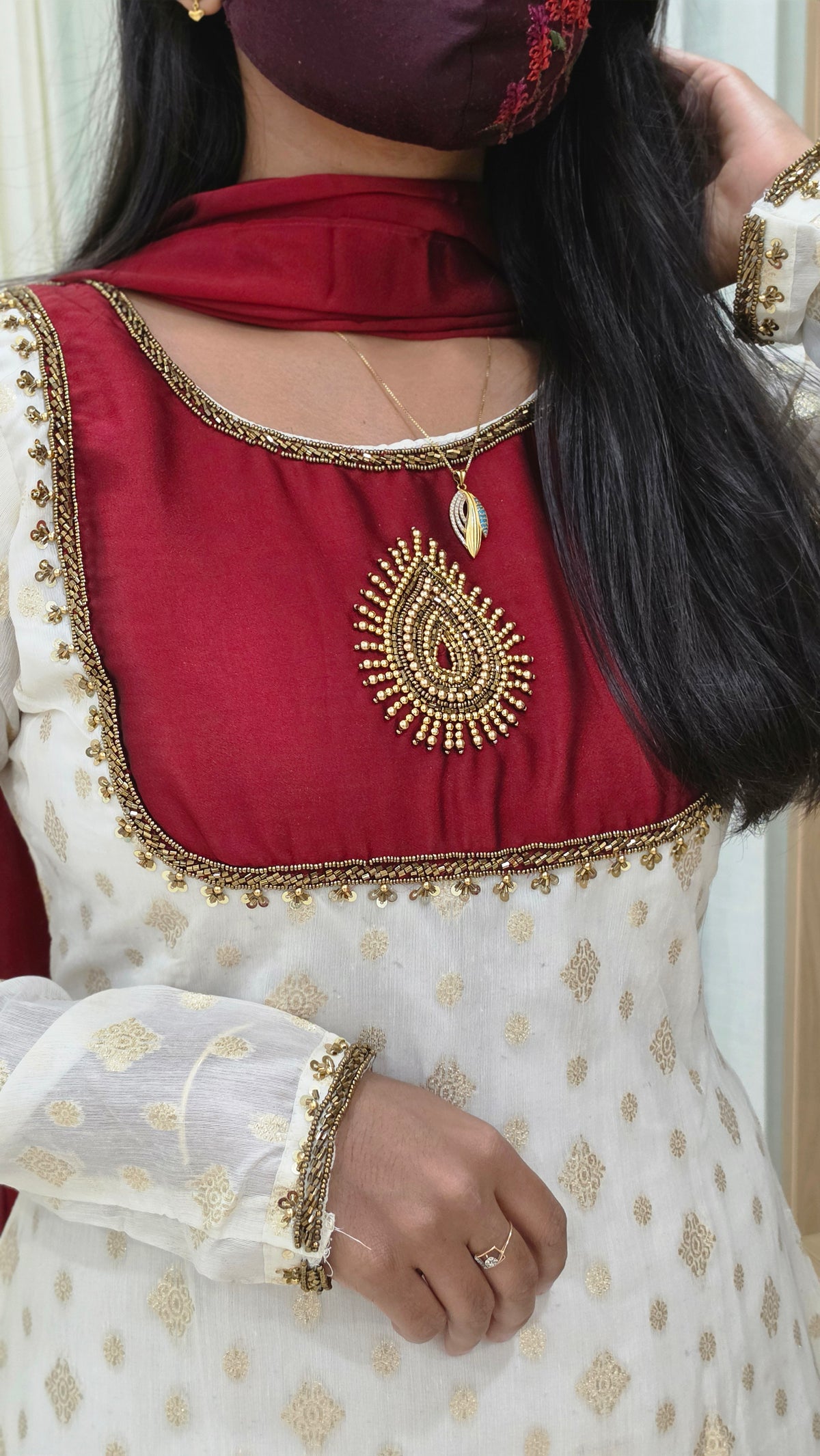 Ethnic Salwar set(Kurti+Dupatta)(12992)
