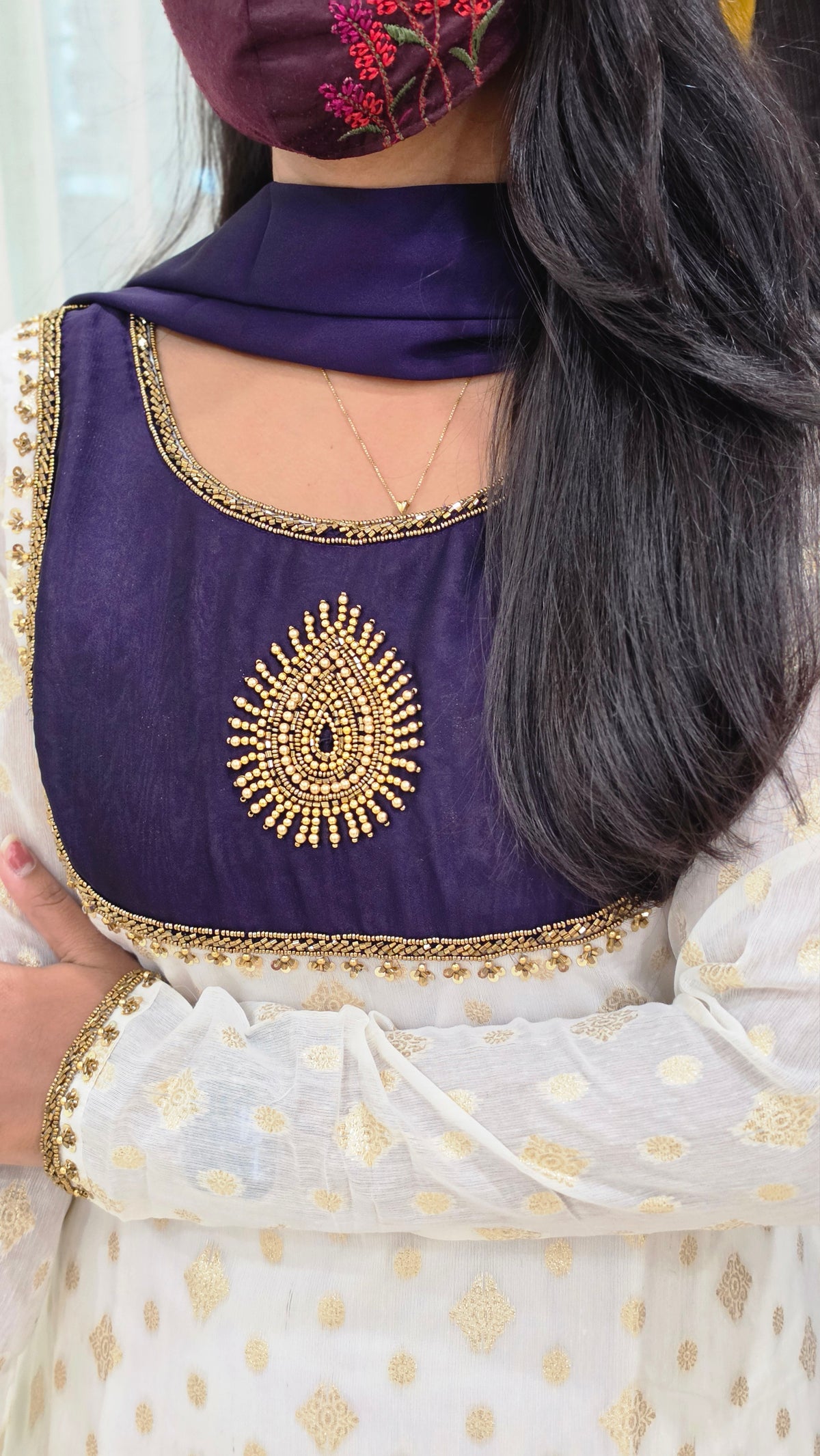 Ethnic Salwar set(Kurti+Dupatta)(12993)
