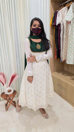 Ethnic Salwar set(Kurti+Dupatta)(12994)