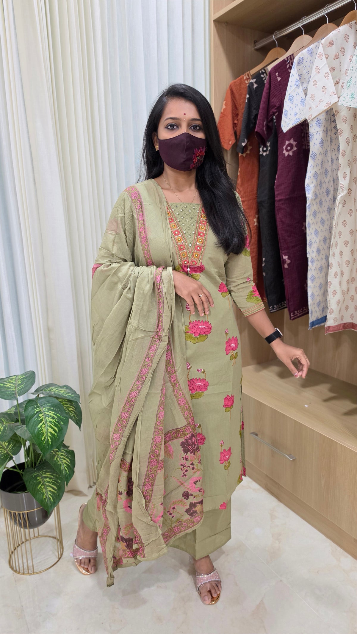 Cotton salwar set(13157)