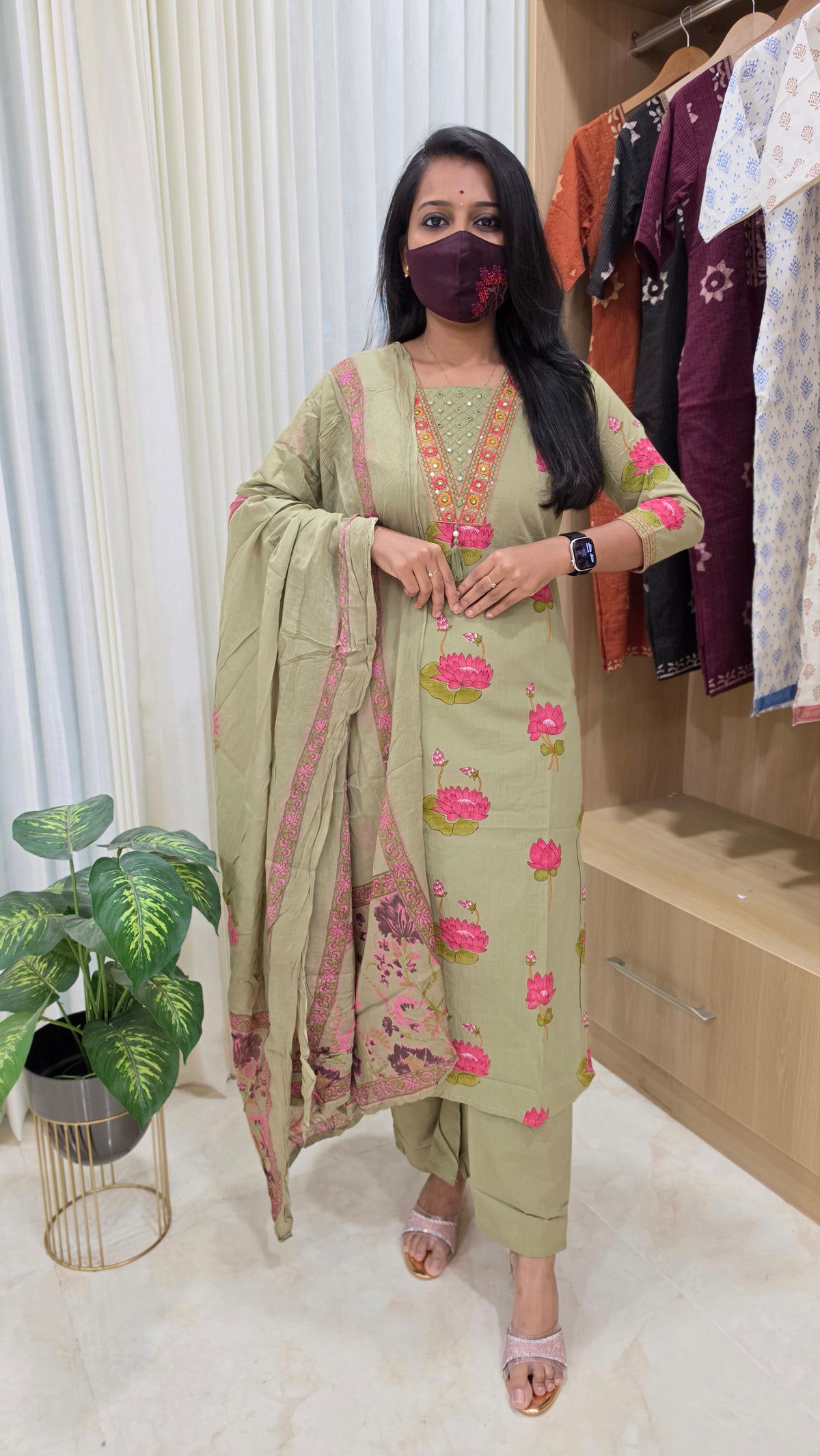 Cotton salwar set(13157)