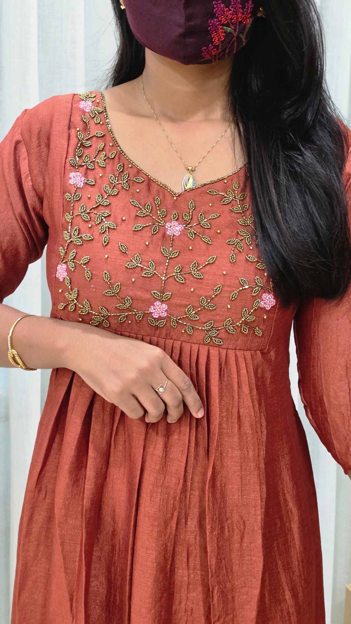 Aruvi - Handwork Kurti(13229)