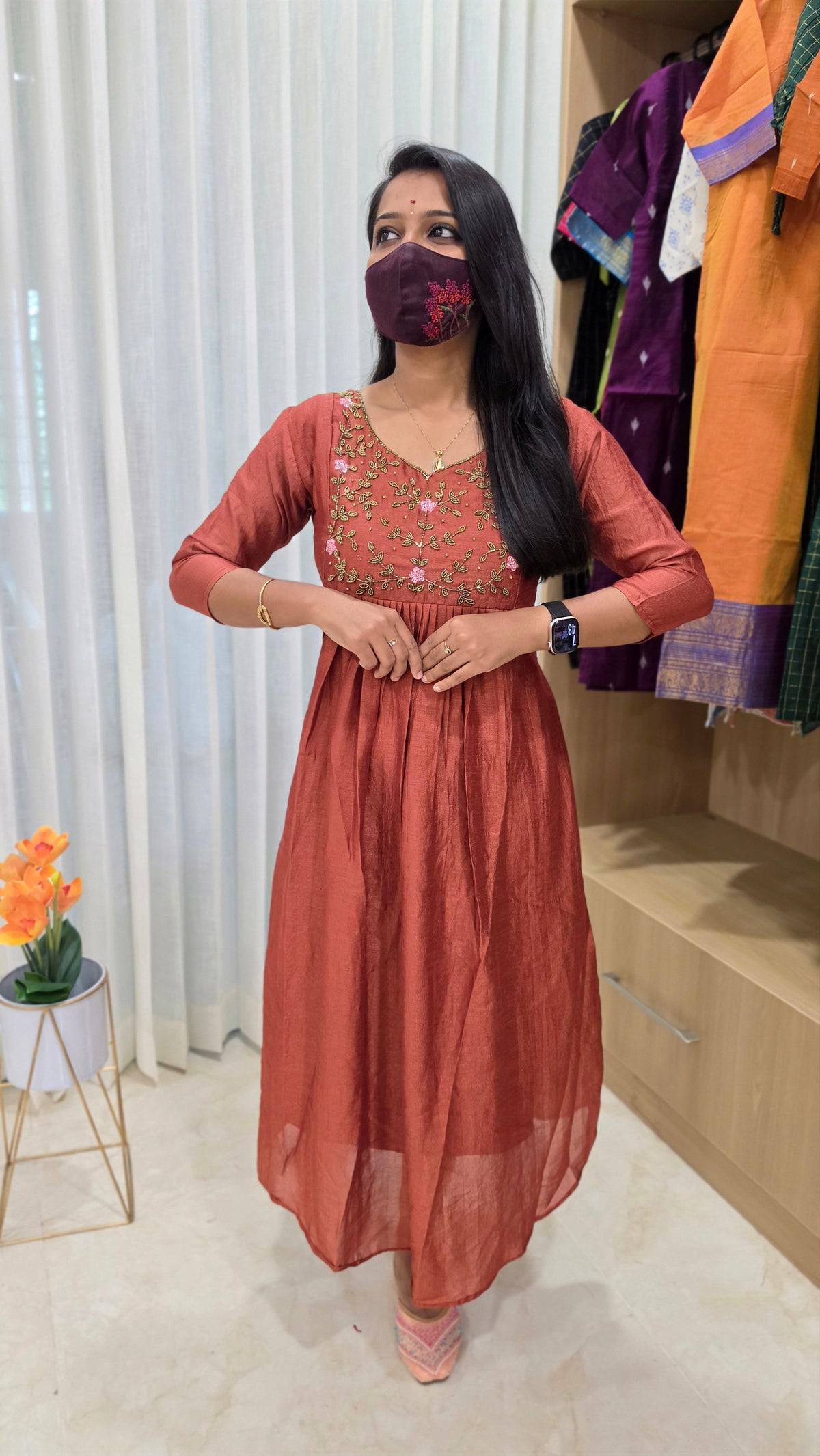 Aruvi - Handwork Kurti(13229)