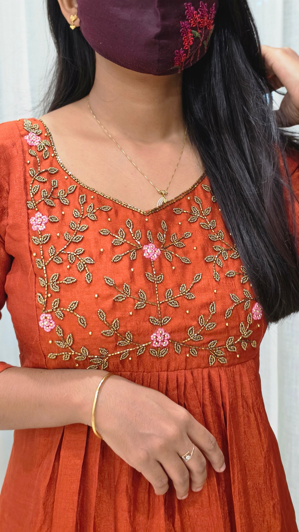 Aruvi - Handwork Kurti(13231)
