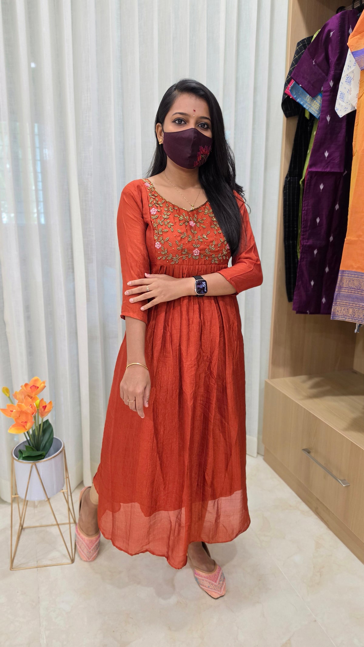 Aruvi - Handwork Kurti(13231)