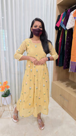 bud rose kurti(13405)