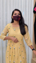 bud rose kurti(13405)