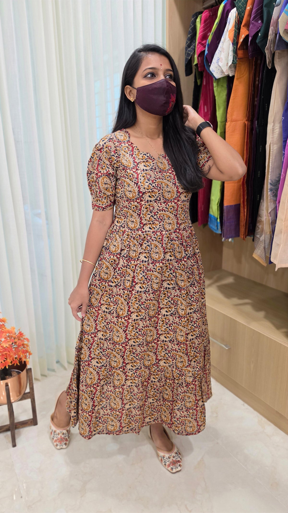 Western wear frock(13376)