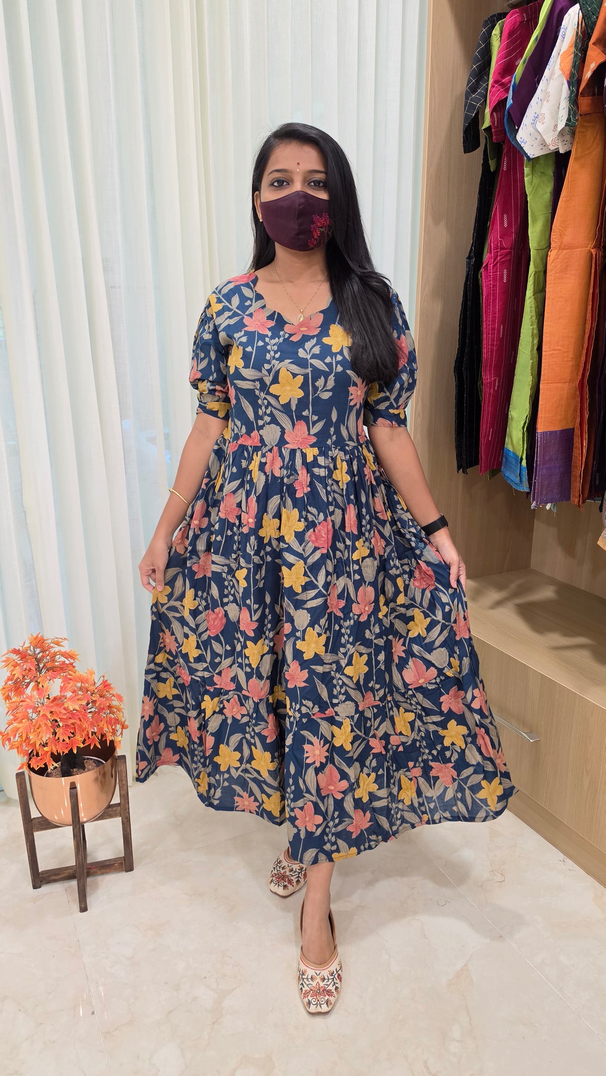 Western wear frock(13374)