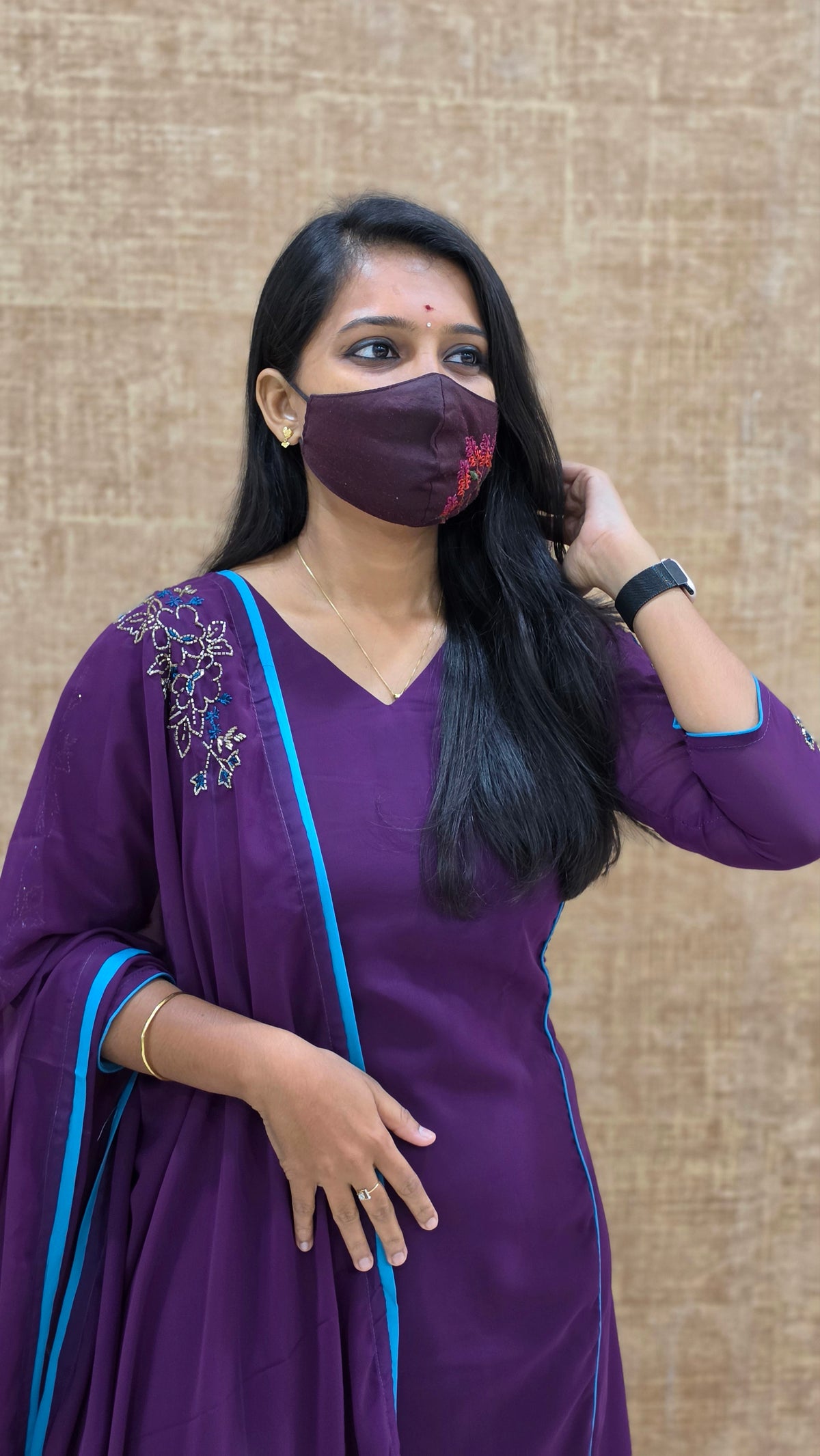 Dharani Festive Set (Kurti+Dupatta) (13437)