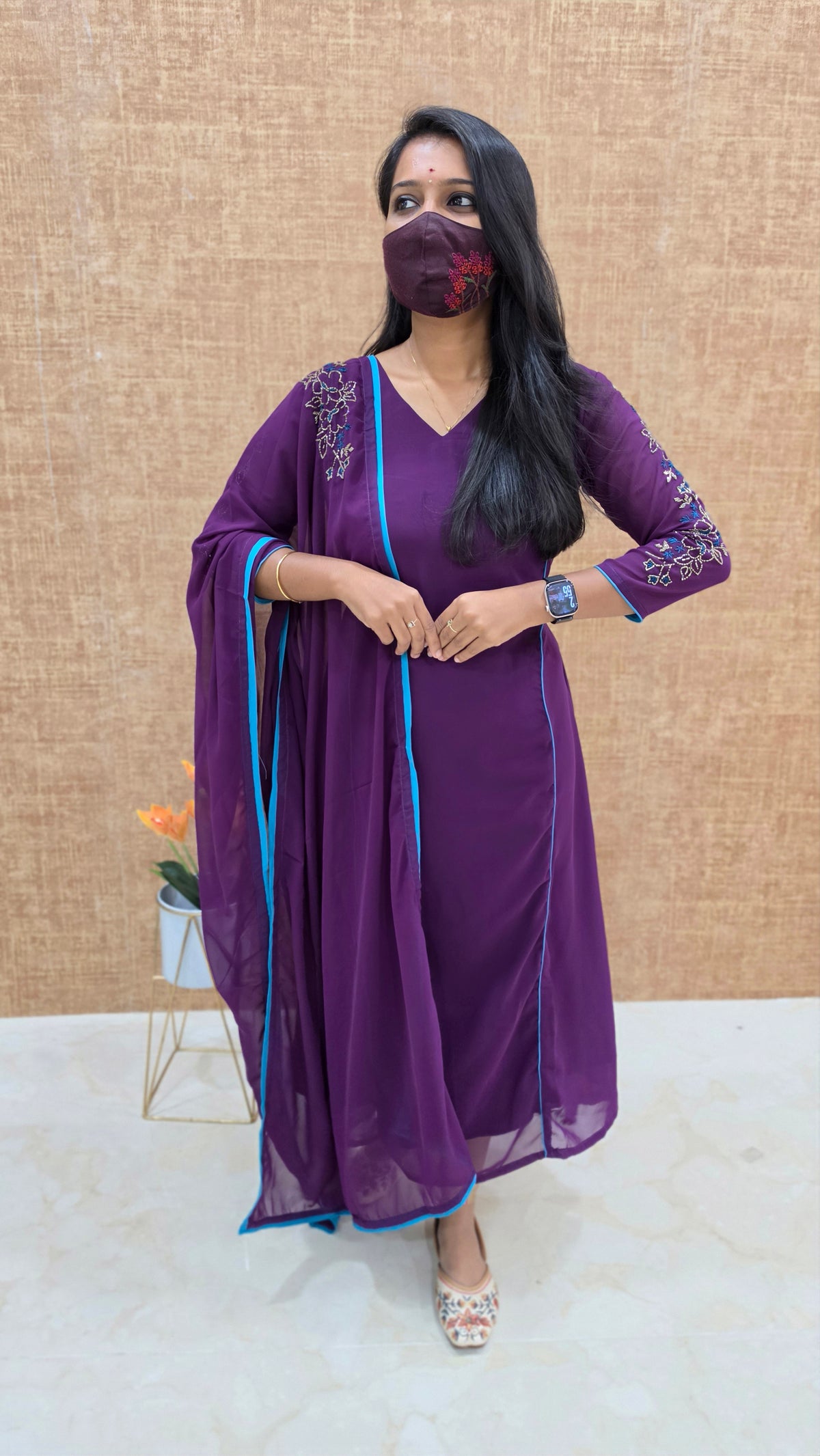 Dharani Festive Set (Kurti+Dupatta) (13437)