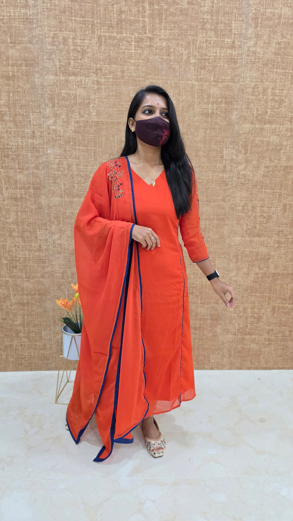 Dharani Festive Set(Kurti+Dupatta)(13435)