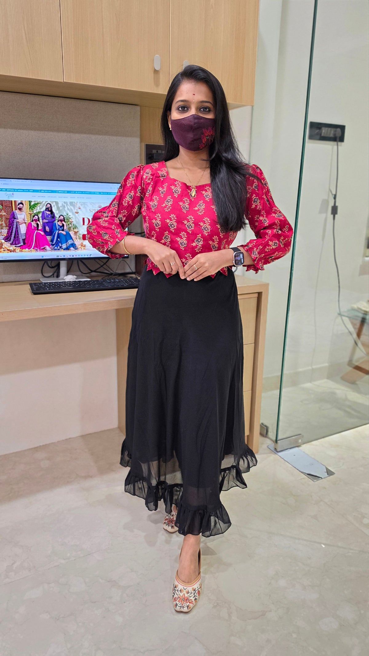 Western wear frock(13578)