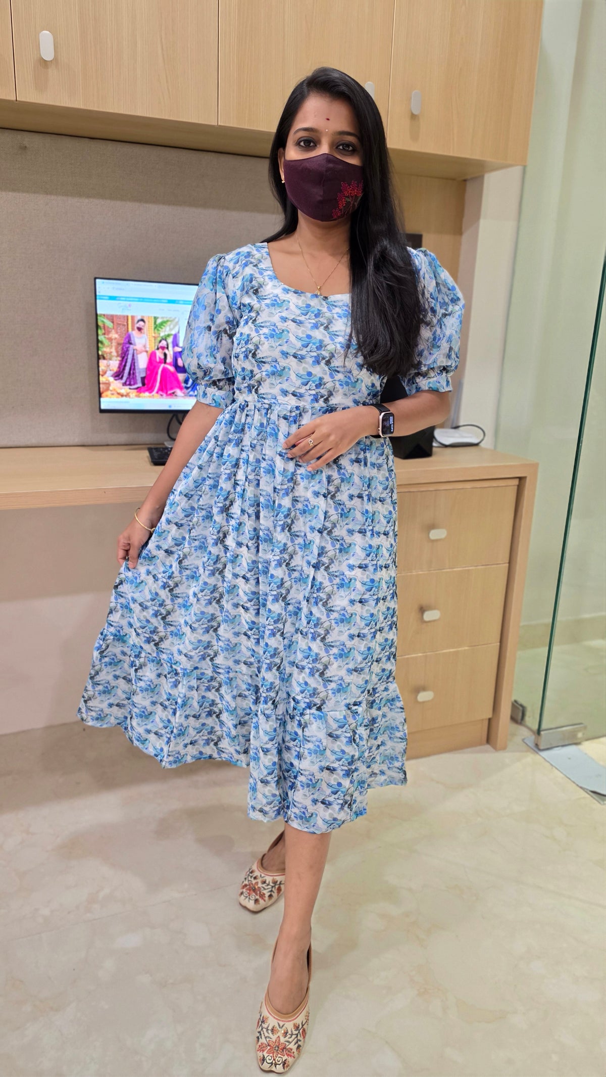 Western wear frock(13579)