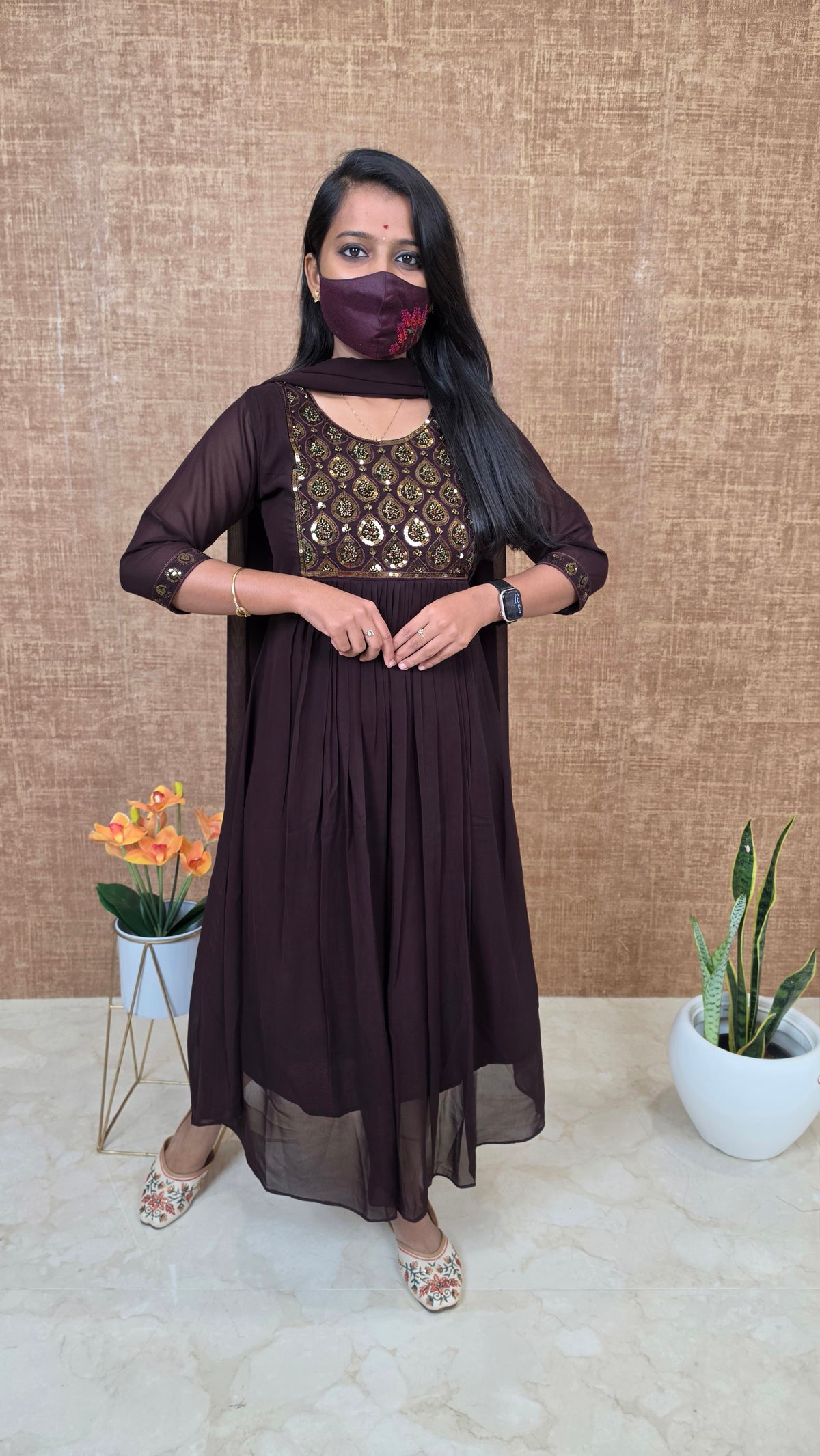 Salwar Set (Kurti+Dupatta)(13623)