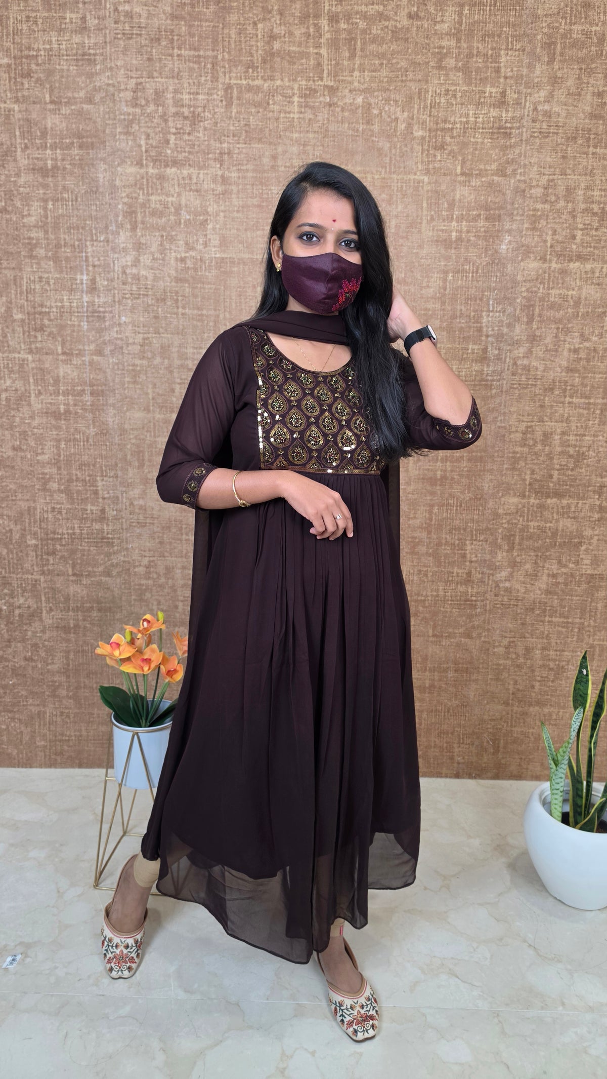 Salwar Set (Kurti+Dupatta)(13623)