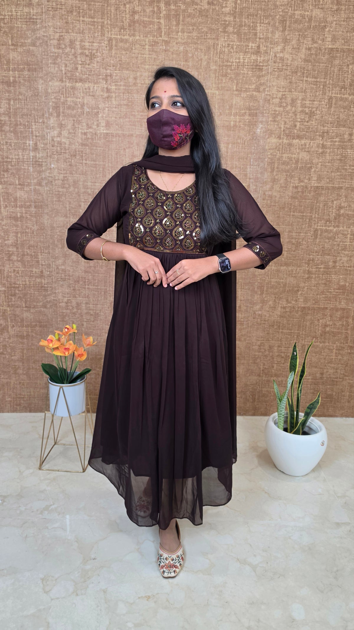 Salwar Set (Kurti+Dupatta)(13623)