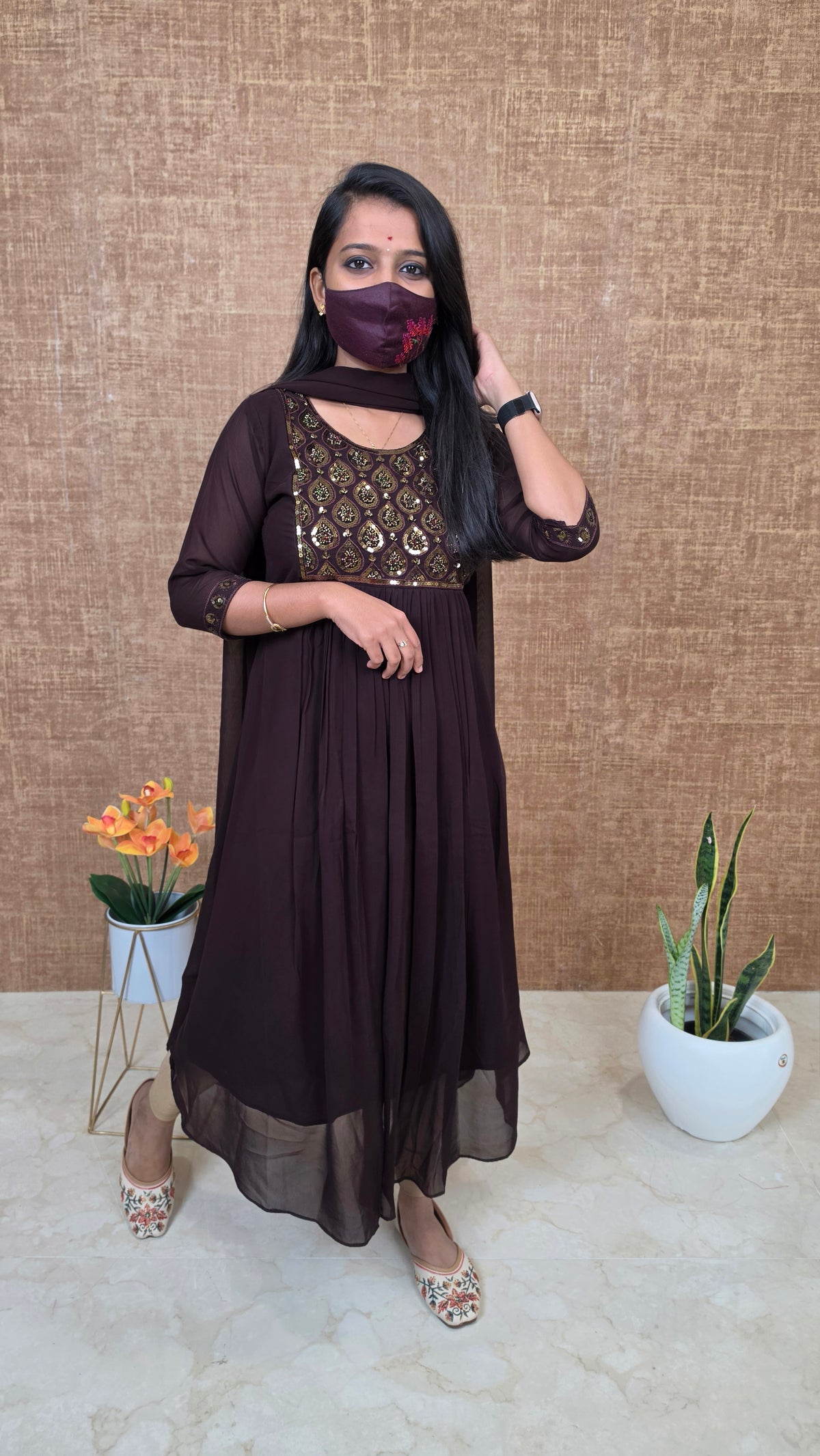 Salwar Set (Kurti+Dupatta)(13623)