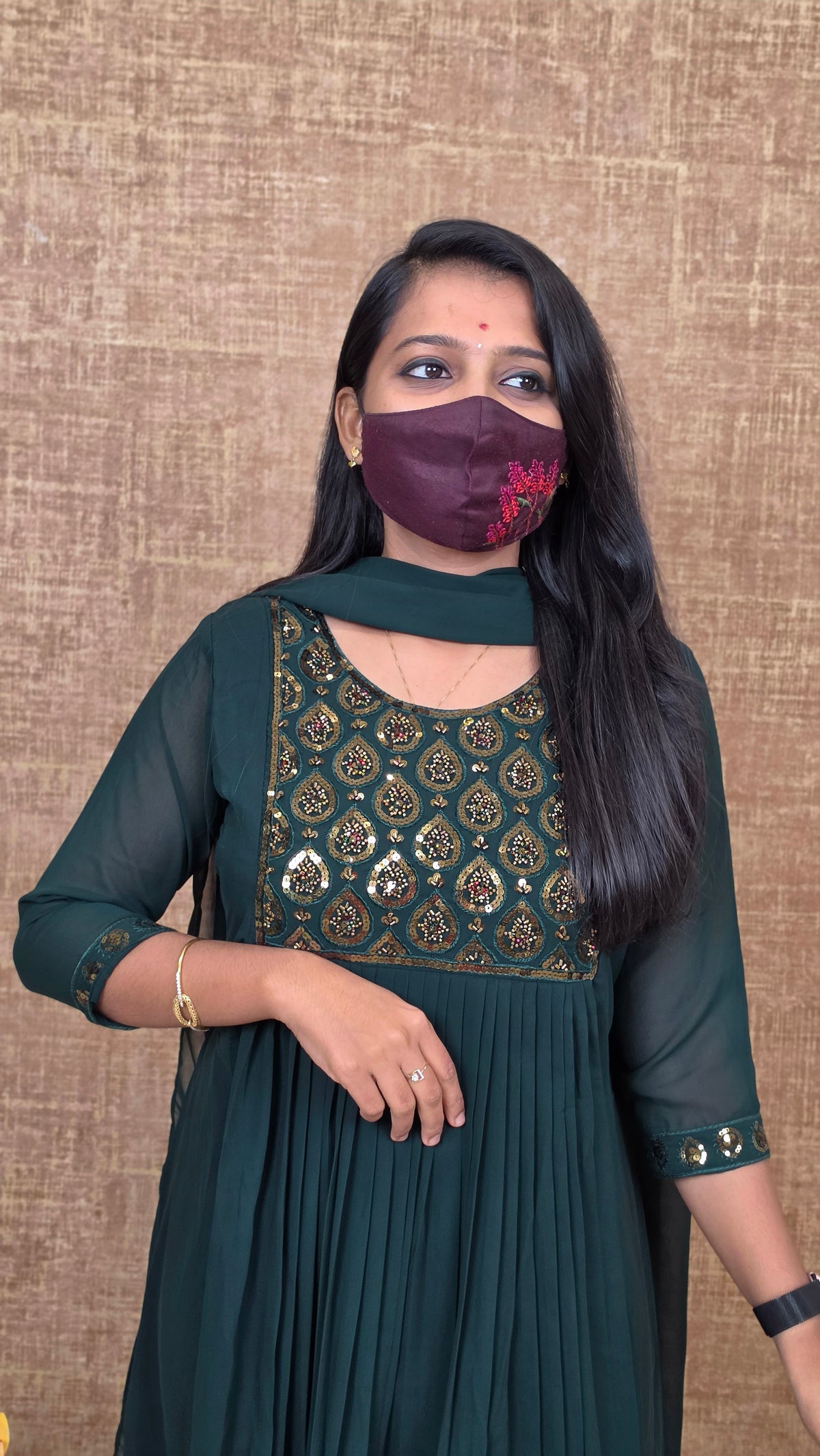 Salwar Set (Kurti+Dupatta)(13624)