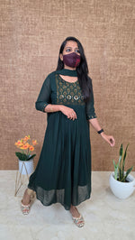 Salwar Set (Kurti+Dupatta)(13624)