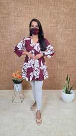 Peplum top(13611)